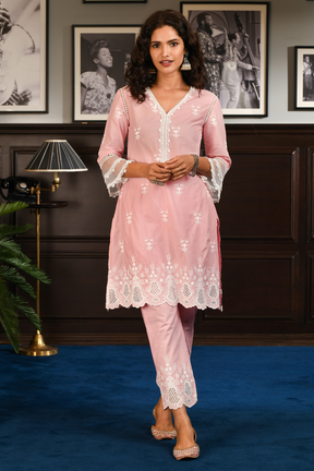 Mulmul Cotton BLISS Kurta with Bliss pyajama