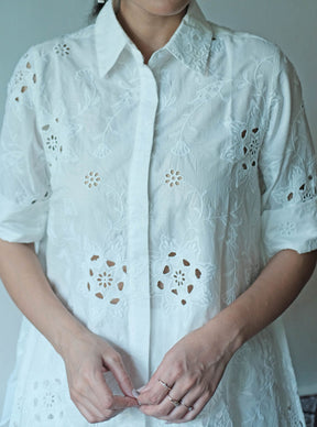 Mulmul Cotton Eve White Shirt